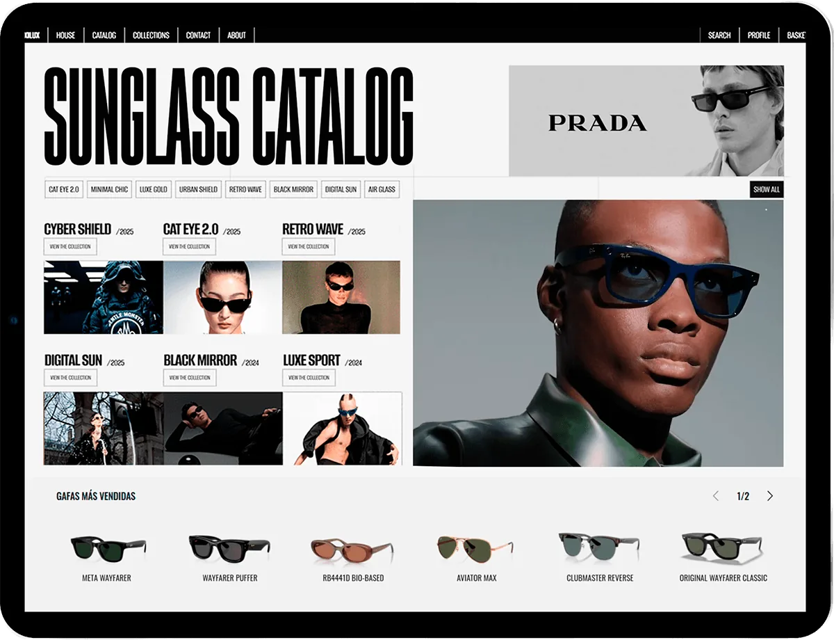 Tienda online de anteojos desarrollada por Ideamos